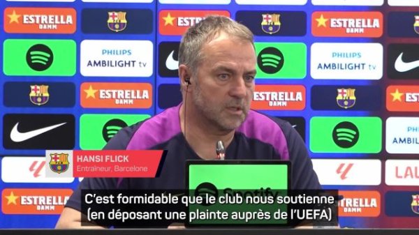 Football - Ligue des champions - Barcelone : Hansi Flick évoque les plaintes du Barça concernant l'arbitrage
