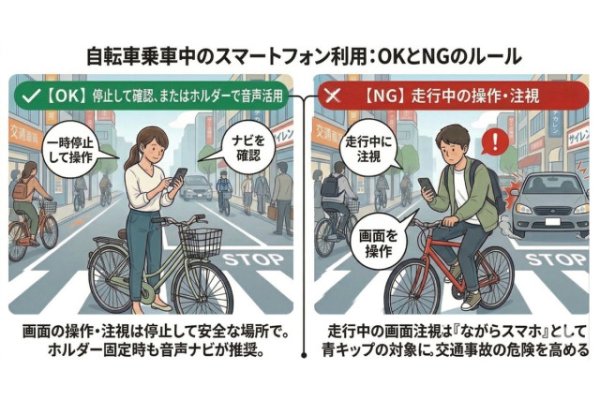 結局は何がセーフで何がアウト？ スマホ・傘・イヤホン――自転車で“青キップ”を切られない「ガジェットスタイル」の正解とは（VAGUE）｜ｄメニューニュース