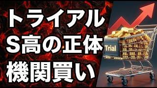 【02/13】トライアルS高。PER数百倍でも機関が買う正体