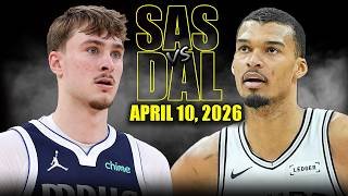 San Antonio Spurs vs Dallas Mavericks Full Game Highlights – April 10, 2026 | NBA Season