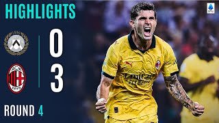 UDINESE-MILAN 0-3 | HIGHLIGHTS | Pulisic Strikes Twice as Milan Trample Udinese | Serie A 2025/26
