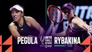 Jessica Pegula vs. Elena Rybakina  | 2025 WTA Finals Semifinal | WTA Match Highlights