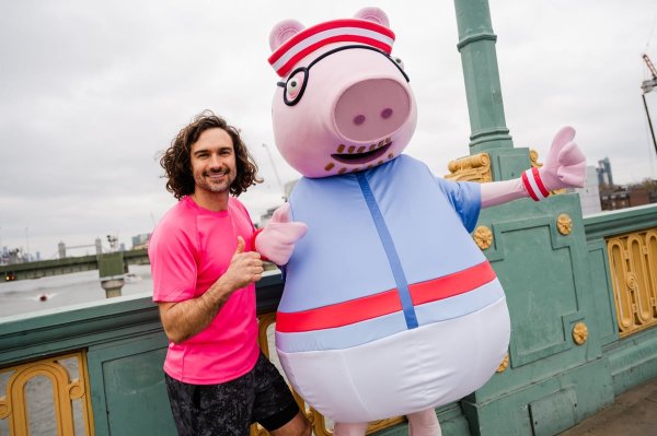 Joe Wicks says he’d love Peppa Pig cameo after becoming Daddy Pig’s marathon coach