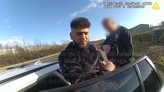 Speeding driver is found with a knife and £130,000 worth of Heroin