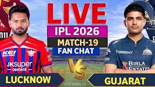 🔴LIVE:GT vs LSG 19th Ipl Match | Ipl 2026 | Gujarat vs Lucknow | LSG Vs GT live score & Commentary🎙️