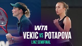 Anastasia Potapova vs. Donna Vekic | 2026 Linz Semifinal | WTA Match Highlights
