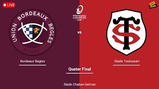 Live Watchalong | Bordeaux vs Toulouse | Investec Champions Cup Quarter Final * NO COMMS