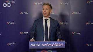 Szavazás utáni sajtótájékoztató