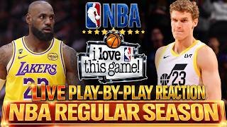 🔴LAKERS VS UTAH JAZZ │ 2026 NBA REGULAR SEASON  Basketball Play-By-Play Reaction & Scoreboard