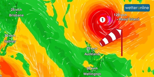 Une tempête tropicale menace la Nouvelle-Zélande : VAIANU apporte de fortes pluies