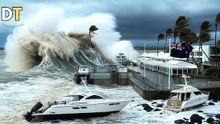 North Island, New Zealand Hit by Cyclone Vaianu! Storm Surges & Flooding in Coromandel