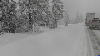 Late season snow storm pours in the Sierra
