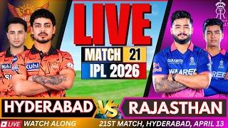 🔴IPL LIVE: SRH vs RR Live match Score | IPL 2026 Match Today | HYDERABAD vs RAJASTHAN Live match