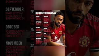 😱🤯Man United Fixtures 2025/26 Season: Full Premier League Schedule Revealed! #pl #football #mufc