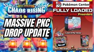MASSIVE DROP UPDATE! Pokémon Center FINALLY Loaded Chaos Rising Products on Their Website's Backend!