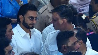 Ranveer Singh Consoles Zanai Bhosle & Met Vivek Oberoi At Asha Bhosle Antim Darshan  