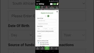 How to open a betway Account.