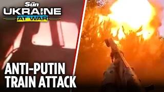 Anti-Putin gang set trains on fire in Rostov to stop supplies heading to Zaporizhzhia frontline
