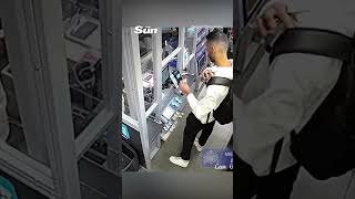 Moment thief steals £2m Faberge egg after it was left on pub floor