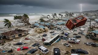 Chaos in Mariana Island Today! Super Typhoon Sinlaku Swept Away Many Homes in Saipan Tinian