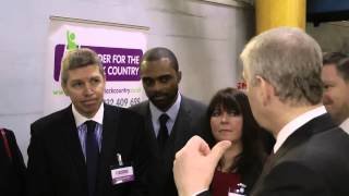 Prince Andrew visits the Shropshire Star