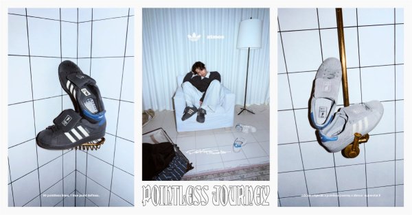 常田大希が主宰するPOINTLESS JOURNEYとadidas Originals × atmos によるトリプルコラボレーション