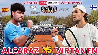 CARLOS ALCARAZ Vs OTTO VIRTANEN En Directo I Octavos de Final CONDE DE GODÓ I ANÁÑISIS Y COMENTARIOS