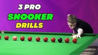 3 PRO Snooker Practice Drills YOU MUST KNOW!! 🎱 (The EASIEST Way to Make a 147)