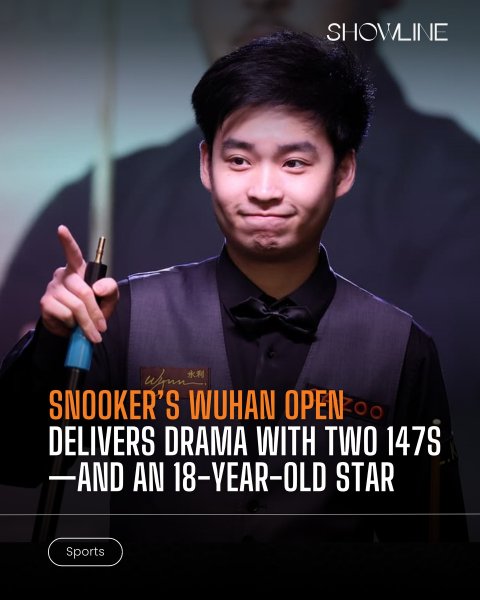 Snooker's Wuhan Open is delivering big moments: two 147 m...