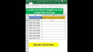 Right Formula - How to extract last digits or character? |Krish Excel Anywhere|