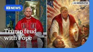 Trump deletes AI image depicting himself as Jesus and refuses to apologise to Pope Leo | ABC NEWS