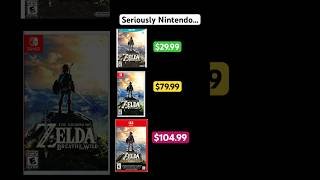Seriously Nintendo… Legend of Zelda Breath of the wild on 3 consoles #wiiu #switch #switch2