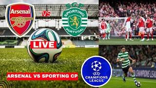 Arsenal vs Sporting CP Live Stream Champions League Football UCL Match Score Highlight Gunners Vivo