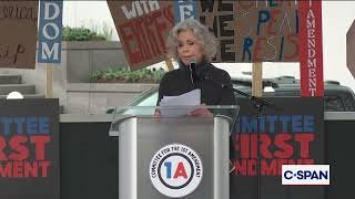 Jane Fonda Protests Against President Trump's Takeover of Kennedy Center