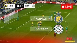 🔴 Al Nassr vs Al Ittifaq LIVE ⚽ Saudi Pro League 2026 Clash | PES 21 Simulation Gameplay