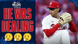Jesús Luzardo tosses six solid innings against Dodgers in NLDS 🔔 (5 strikeouts, 1 walk)